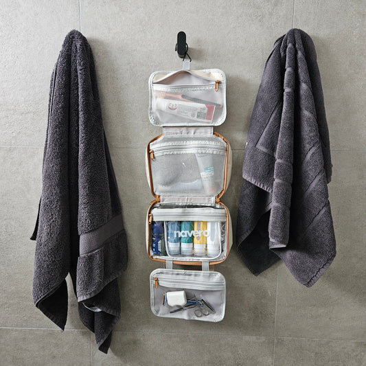 Hanging Toiletry Bag + FREE Travel Mirror