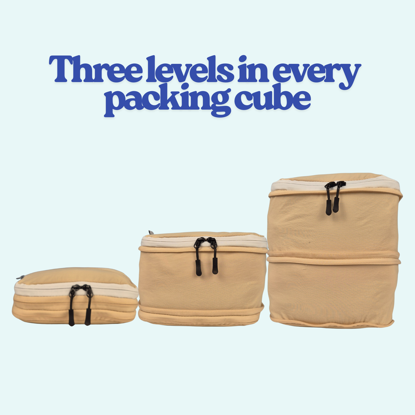 Double Compression Packing Cubes set