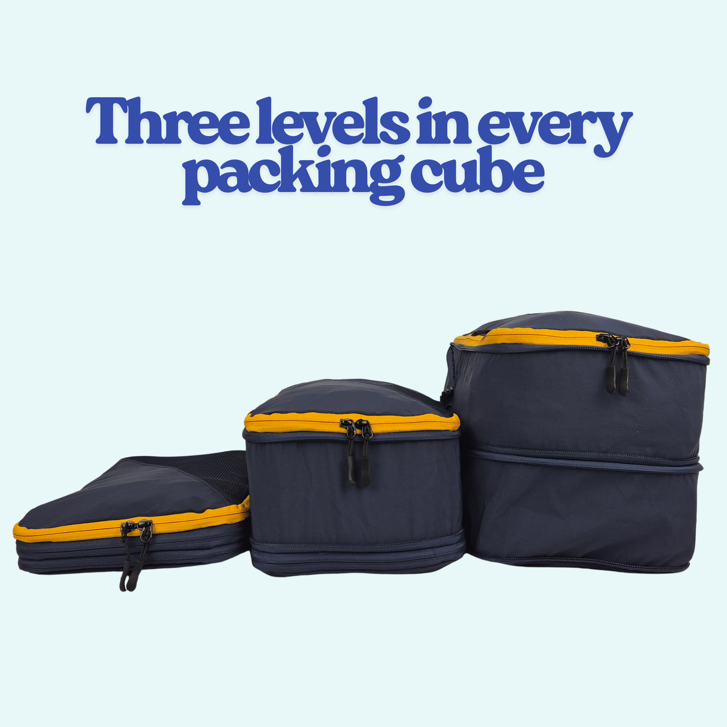 Double Compression Packing Cubes set