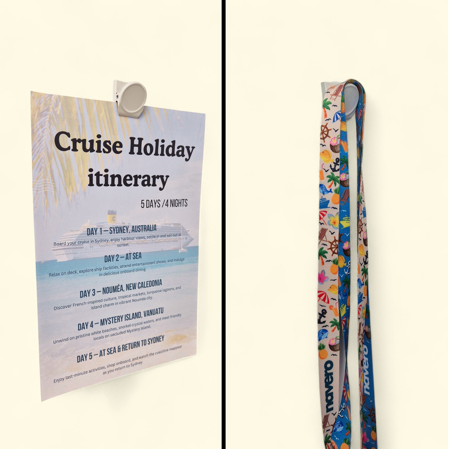 Magnetic Cabin Wall Clips (x4)