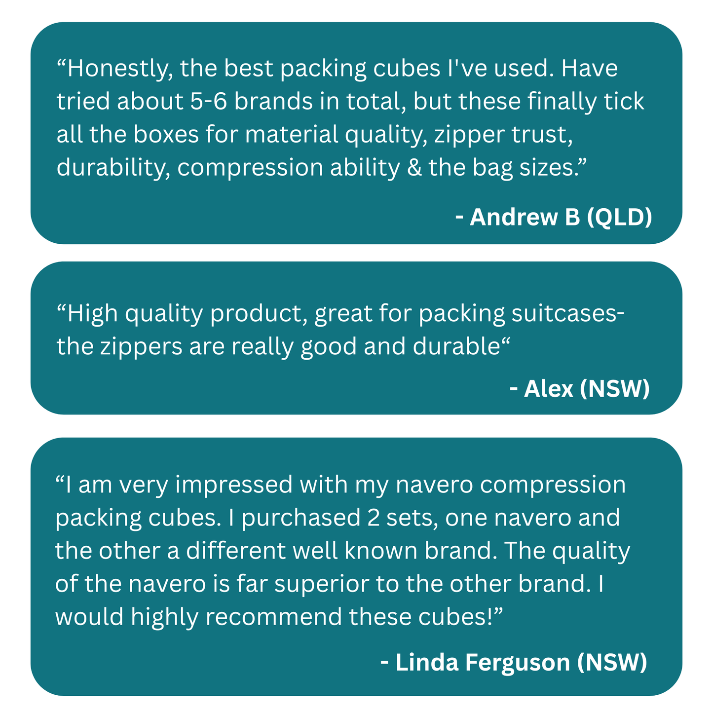 Double Layer Compression Packing Cubes