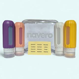 Refillable 90mL Travel Bottle Set (x4)