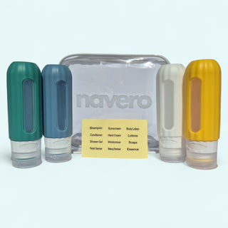 Refillable 90mL Travel Bottle Set (x4)