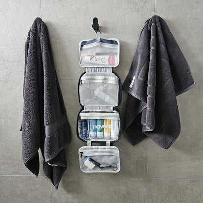 Hanging Toiletry Bag + FREE Travel Mirror