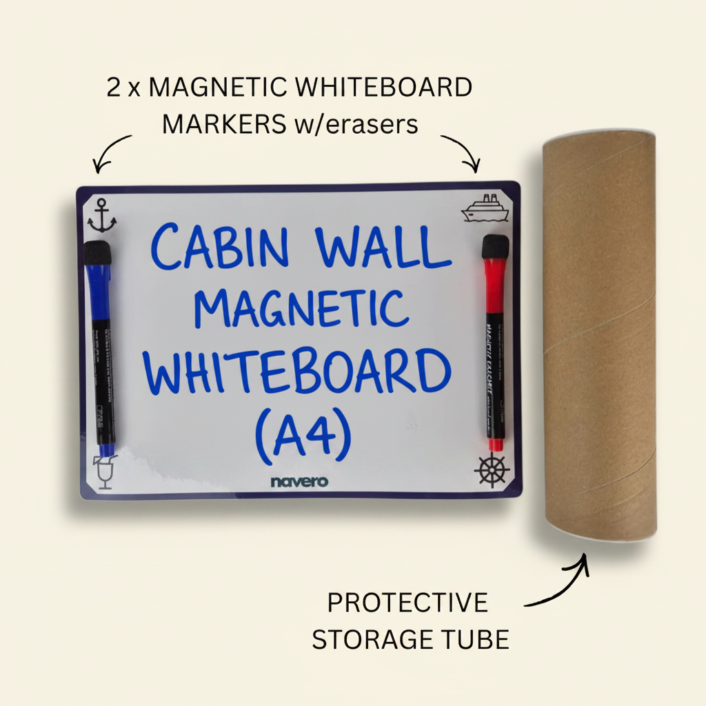 Cruise Cabin Wall Magnetic Whiteboard (A4)