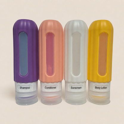 Refillable 90mL Travel Bottle Set (x4)