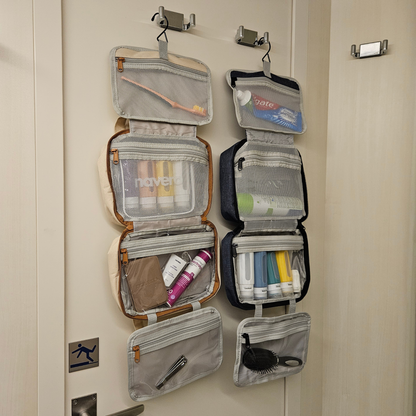 Hanging Toiletry Bag + FREE Travel Mirror