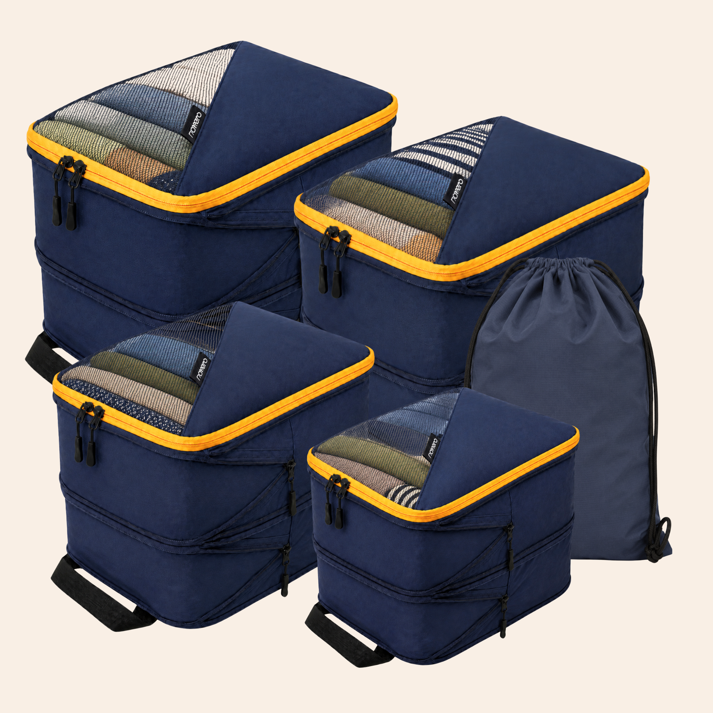Double Decker Compression Packing Cubes