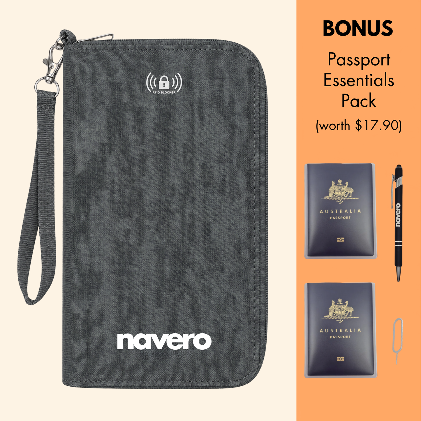 Family RFID Passport Wallet