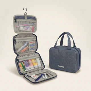 Hanging Toiletry Bag + FREE Travel Mirror
