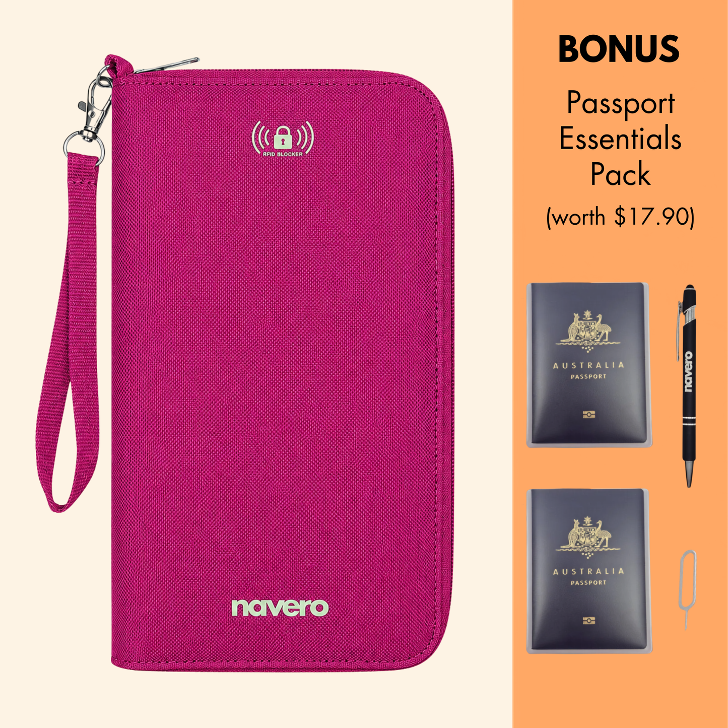 Family RFID Passport Wallet