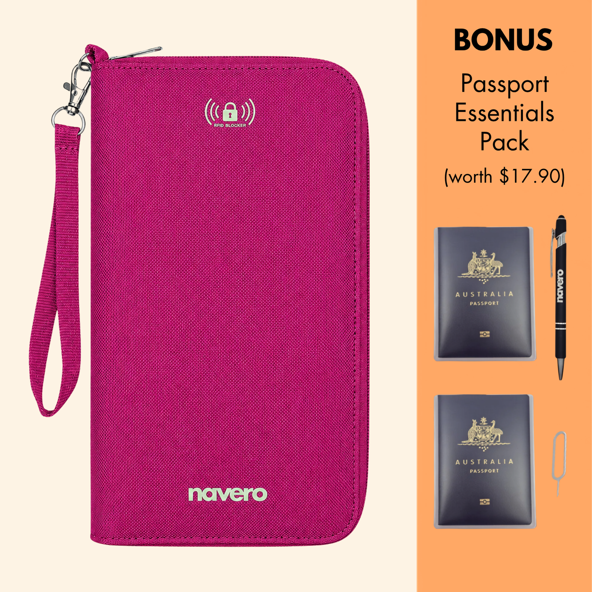 Family RFID Passport Wallet