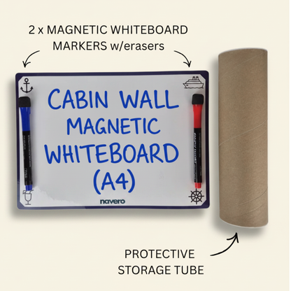 Cruise Cabin Wall Magnetic Whiteboard (A4)