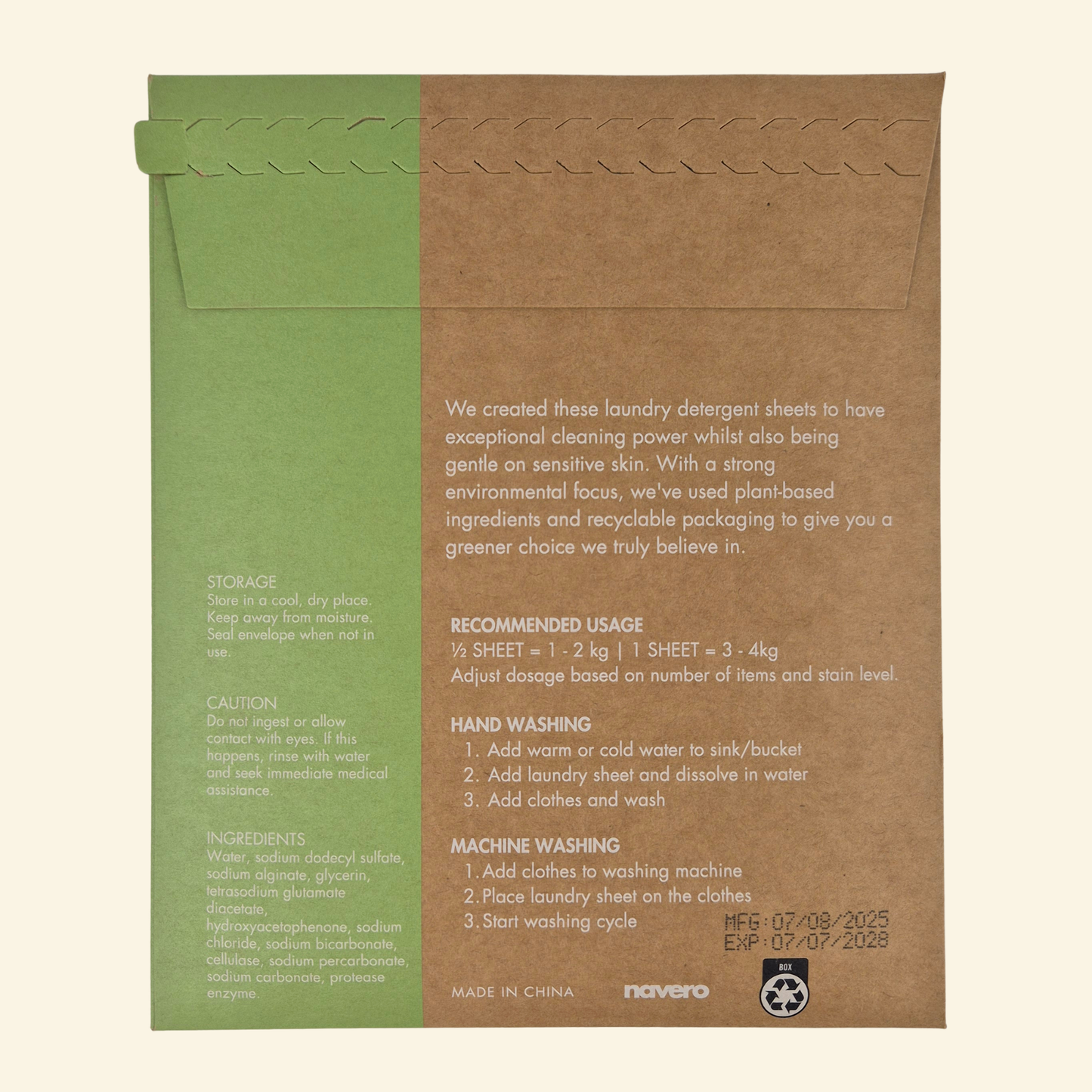 Laundry Detergent Sheets