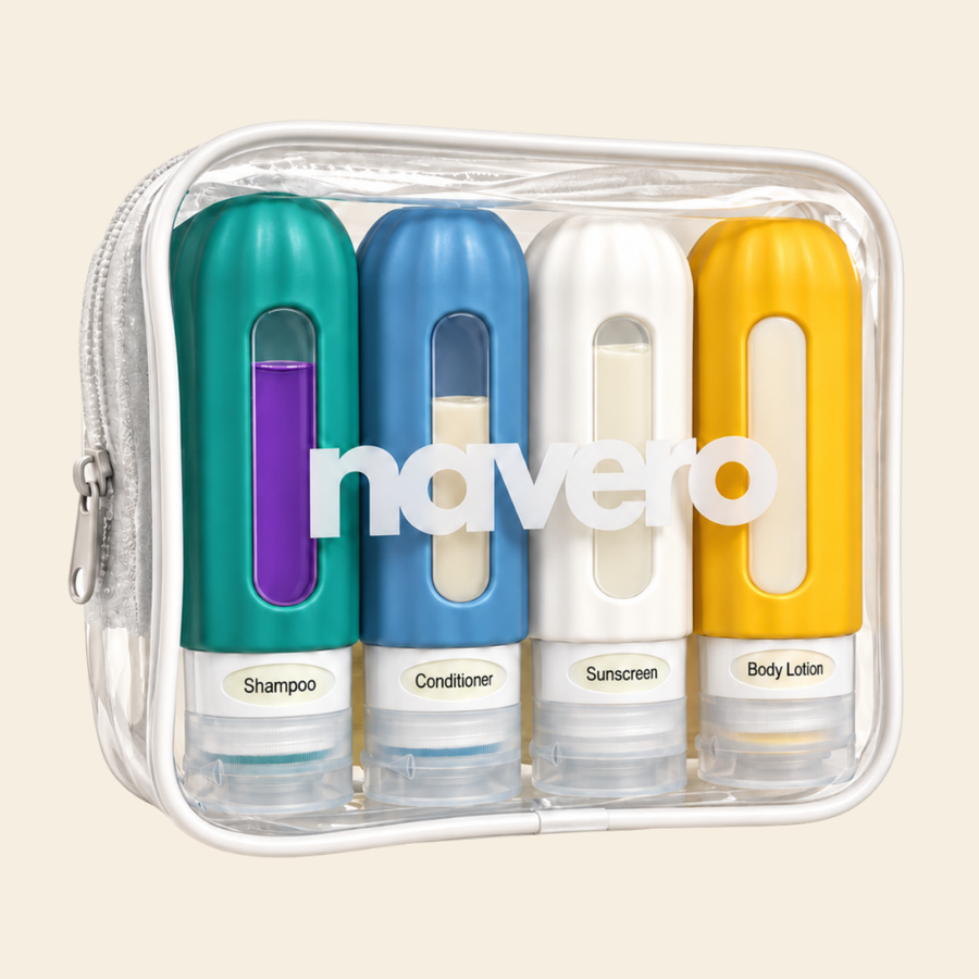 Refillable 90mL Travel Bottle Set (x4)