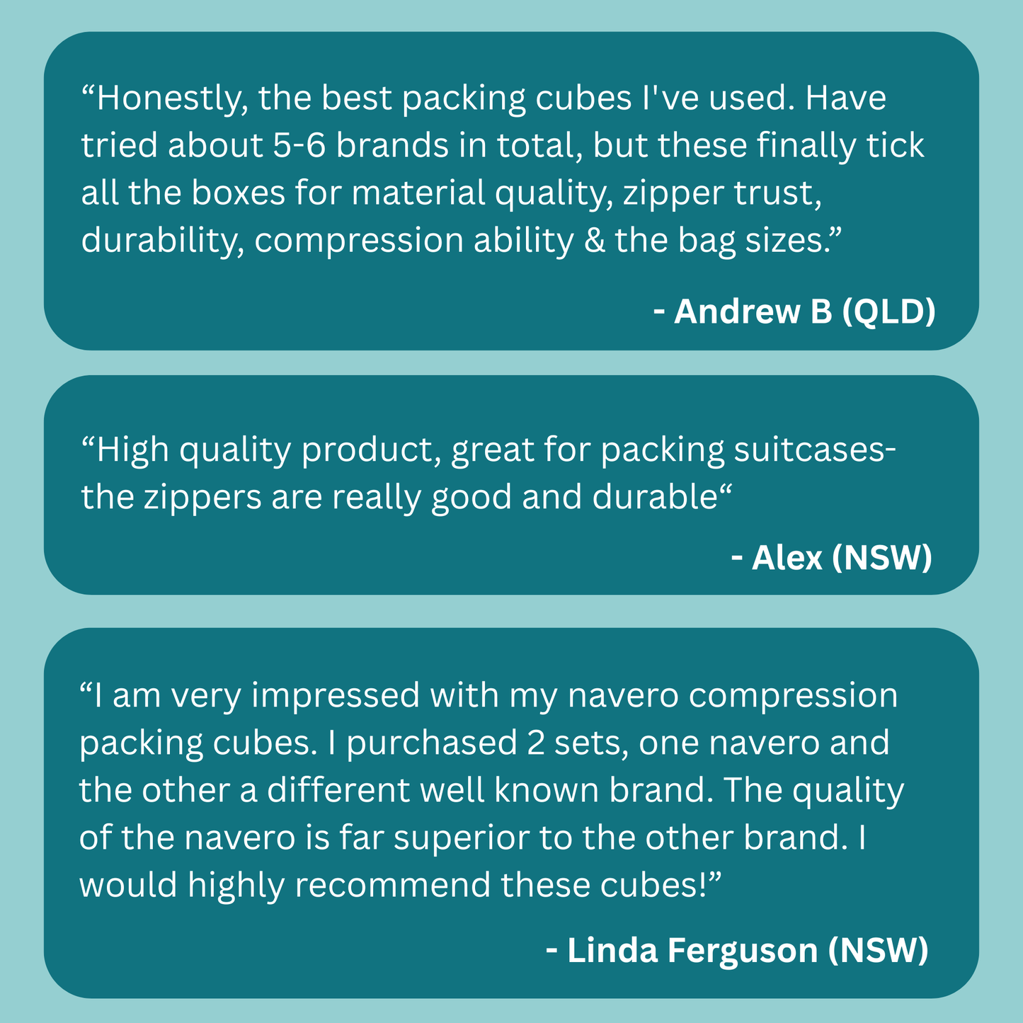 Compression Packing Cubes set